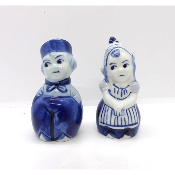 Delft Other - Delft Dutch Boy and Girl Salt & Pepper Shakers preowned